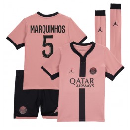 Paris Saint-Germain Marquinhos #5 Derde tenue Kids 2024-25 Korte Mouw (+ Korte broeken)